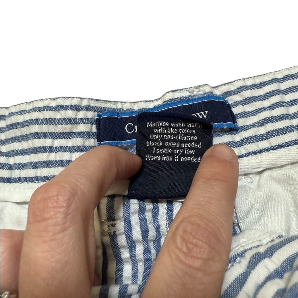 Croft & Barrow Men’s Shorts Navy Blue Striped Size 34 Casual - Picture 3 of 6